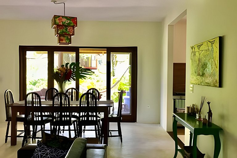 Casa Licuri Praia de Algodões, na beira do mar.