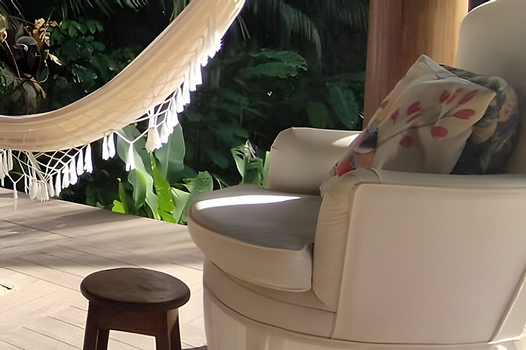 Casa Licuri Praia de Algodões, na beira do mar.