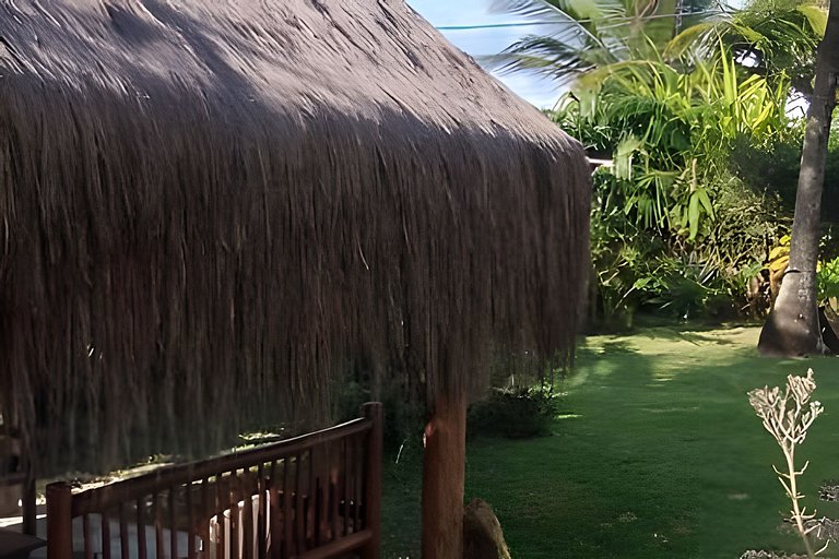 Casa Licuri Praia de Algodões, na beira do mar.