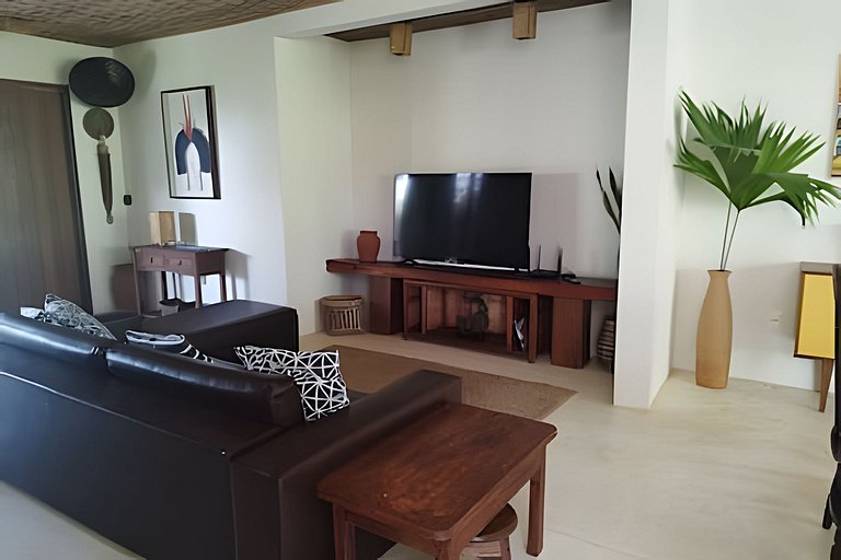 Casa Licuri Praia de Algodões, na beira do mar.