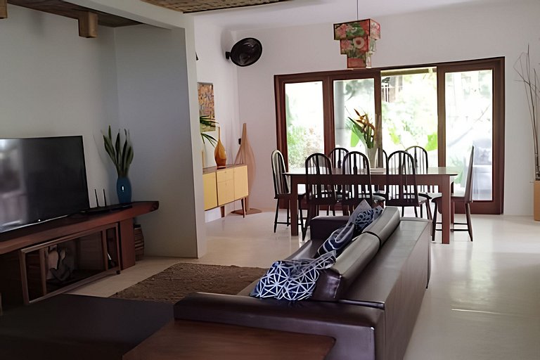 Casa Licuri Praia de Algodões, na beira do mar.