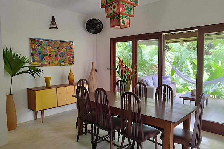 Casa Licuri Praia de Algodões, na beira do mar.
