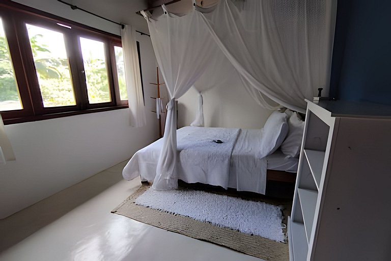 Casa Licuri Praia de Algodões, na beira do mar.