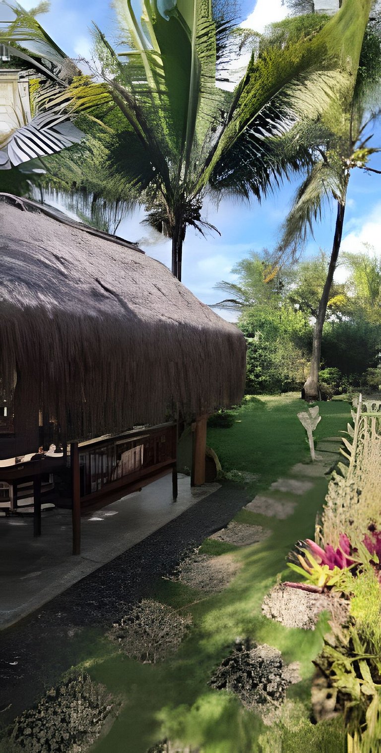 Casa Licuri Praia de Algodões, na beira do mar.