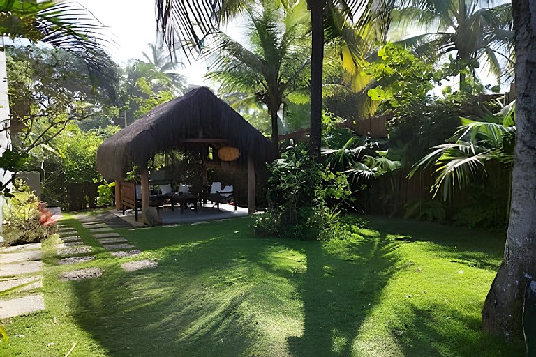 Casa Licuri Praia de Algodões, na beira do mar.