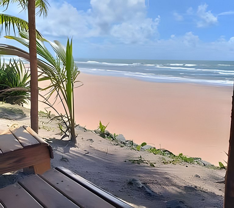 Licuri Praia de Algodões à poucos passos do mar.